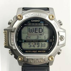 未使用 長期展示品 腕時計 CASIO カシオ PRO TREK プロトレック PRT-30 QZ クォーツ 樹脂 SS ラバーベルト タグ付 240304-1の画像1