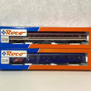 ☆ROCO（ロコ） 44906/Euro-Express　44914/DSB　HOゲージ　オーストリア製　客車　2両　