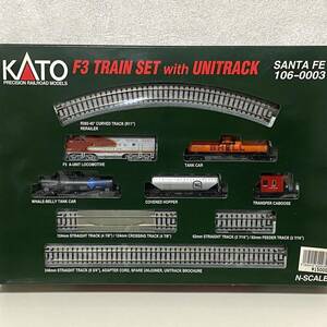 ☆KATO カトー　F3 TRAIN SET with UNITRACK　SANTA FE　サンタフェ106-0003　列車＆貨車＆線路