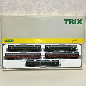 ☆MINITRIX　TRIX　13719　DR　東ドイツ鉄道？　客車　5両セット　MITROPA/ミトローパ