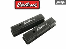 Edelbrock エーデルブロック バルブカバー Signature シリーズ 4643 シボレー スモールブロック 262-400ci V8_画像1