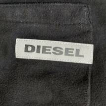 1 ▼ 洗練されたデザイン!! '履き心地抜群' DIESEL ディーゼル ウエストベルト ストレッチ素材 ウールライク 裾ジップ ジョガーパンツ M_画像6