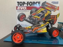 【送料無料 中古復刻版 】タミヤ ラジコン トップフォース エボ 2021 TAMIYA RC TOP-FORCE EVO. バギー ヘックスビス アルミハブ メカ無_画像1