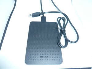 BUFFALO ポータブルHDD HD-PLF500U3-B USBケーブル付き中古品