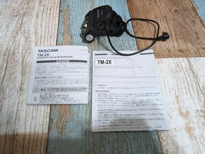 タスカム TASCAM TM-2X デジタル一眼レフ用X-Yステレオマイク 取説あり
