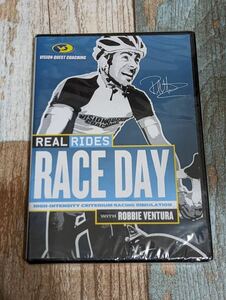  road bike. race Real Rides Race Day With Robbie Ventura DVD film unopened CYCLEOPS.com