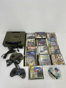 A3525◆SEGA SEGASATURN セガ サターン / HST-3200 / ゲーム機 本体 コントローラー2個 / ソフト１４枚セット