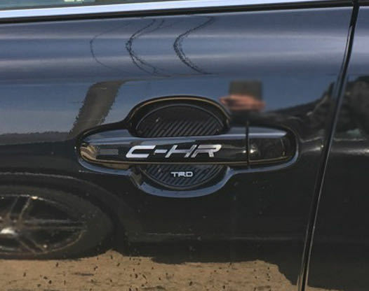 C-HR　ドアハンドル　ステッカー　（　TOYOTA　CHR　）　送料無料　サービスステッカー付き