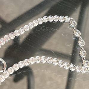 プラチナ850 ダイヤモンド 無色透明0.56ct テニスブレスレット 美品！！の画像7
