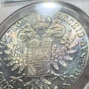 1780年 オーストリア マリア・テレジア ターレ古銭銀貨 PCGS鑑定済みMS64PL 希少 本物保証 収蔵品放出 未使用 超美品 非常に入手困難 の画像4