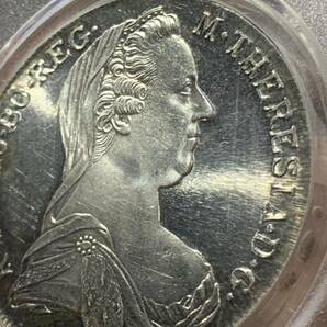 1780年 オーストリア マリア・テレジア ターレ古銭銀貨 PCGS鑑定済みMS64PL 希少 本物保証 収蔵品放出 未使用 超美品 非常に入手困難 の画像9