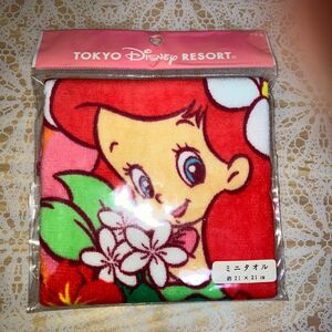 未使用　アリエル　ミニタオル　TOKYO Disney RESORT