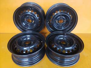 【R171】ホイール4本*スチールホンダ14×5.5J 4穴 PCD100 +45