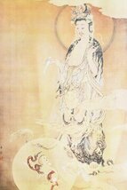 【印刷工芸】B2734 狩野芳崖「悲母観音」絹本 工芸_画像3