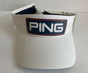 PING GOLF ピンゴルフ　サンバイザー　ホワイト【未使用品】