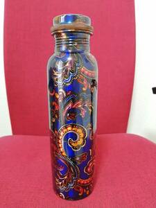 純銅ウォーターボトル *1.0 litr. * Copper Painted water Bottle.*すぐに健康上の利点を得ます。* 日本にとって最高の品質*PBB-01