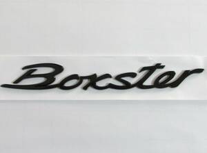 PORSCHE ポルシェ リア エンブレム Boxster ボクスター ブラック 艶有り