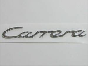 PORSCHE ポルシェ リア エンブレム Carrera カレラ シルバー