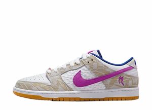 Rayssa Leal × Nike SB Dunk Low PRM Pure Platinum and Vivid Purple