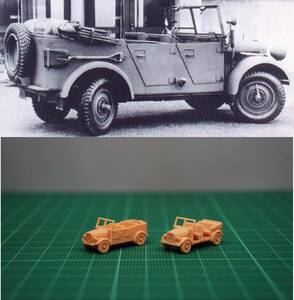 1/144 未組立 WWII German Mercedes-Benz G5 Off Road Vehicle Car (2 options) Resin Kit (S3030)