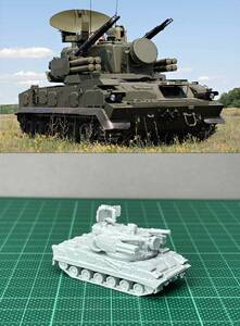 1/144 未組立 Russian 2K22 Tunguska (SA-19) Air Defense System Resin Kit (S3033)