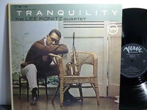 LPレコード★LEE KONITZ QUARTET　TRANQUILITY★Verve 日本グラモフォン MV 1109★mono　当時定価￥1,750　リー・コニッツ　