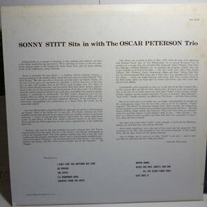 LP SONNY STITT ソニー・スティットとオスカー・ピーターソン・トリオ MV 2538/SONNY STITT SITS IN WITH THE OSCAR PETERSON TRIO の画像2