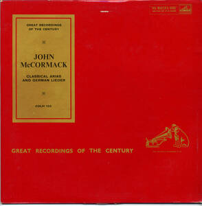 AL808■JOHN McCORMACK■CLASSICAL ARIAS AND GERMAN LIEDER(LP)UK盤