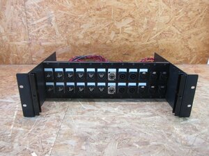 * Manufacturers unknown patch panel 3U rack size CANARE BNC terminal NEUTRIK speakon terminal XLR Canon 3 pin 4 pin patch record *Z1336