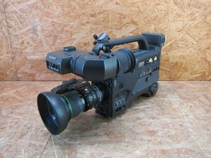 ◎【通電確認済み】SONY EVW-300A 業務用Hi8一体型ビデオカメラ Canon VCL-7138X 放送用レンズ付き ジャンク◎Z1362