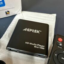 AGPTEK HDMIメディアプレーヤー、-MKV/RM- HDDUSBドライブおよびSDカード用のブラックミニ1080pフルHDウルトラHDMI_画像2