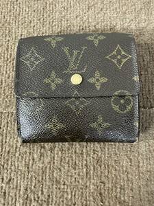 Y【中古品】ルイヴィトン LOUIS VUITTON モノグラム ポルトフォイユ エリーズ Wホック財布 M61654