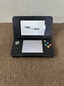 I【中古品】Nintendo 任天堂 NEW 3DS KTR-001 ブラック 本体のみ タッチペンなし 通電動作確認済み 初期化済み