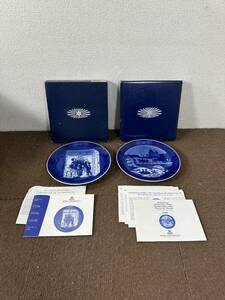 【未使用品】ロイヤルコペンハーゲン イヤープレート 1999 2000 ２個セット