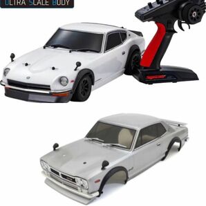 京商 フェーザー　240Z レディセット&スカイライン2000GT-R シルバー デコレーションボディ ハコスカ　セット