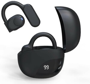 【完全進化 OWS 耳を塞がない 気伝導イヤホン】ワイヤレスイヤホン Bluetooth オープンイヤー 空気伝導イヤホン 残量表示 CVC8.0+ENC A37