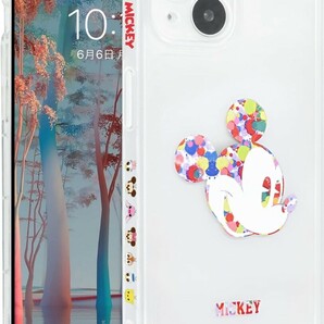 ディズニー ミッキーマウス iPhone15 PLUS 用ケース 側面設計 TPU レンズ保護ワイヤレス充電対応透明なシェルサイドデザイン 6.7インチA8の画像2