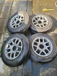 Jimny　ジムニー　JB64 　純正アルミ&タイヤ　4本セット　175/80R16　中古　デューラーH/L