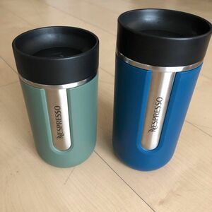 NESPRESSO ノマド トラベルマグ 300ml グリーン 400mlブルー