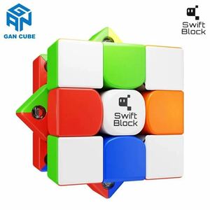  Rubik's Cube GAN Swift Block 355S Speed Cube solid puzzle magnet installing intellectual training toy .tore puzzle for competition 