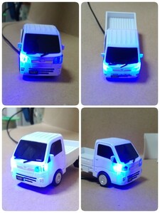  dummy scanner Hijet Truck S500 series white DAIHATSU LED 12V 2 light blinking anti-theft minicar light truck 
