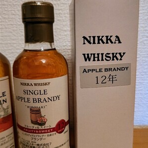 余市蒸留所限定セット NIKKA シングルモルトウイスキー 余市 カフェグレーン アップルブランデー 弘前１２年 YOICHI HIROSAKI whiskeyの画像3
