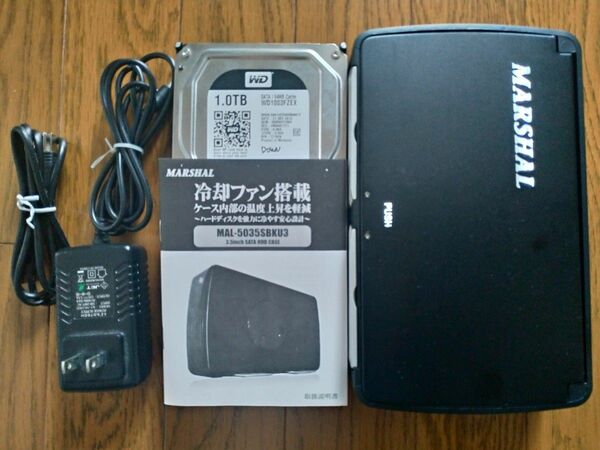 USB3対応外付けHDDケース+WD Black 1T HDD②