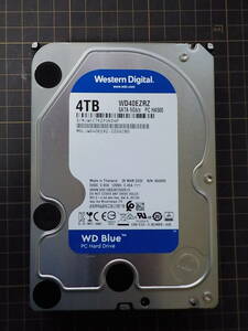 HDD Western Digital WD40EZRZ 4TB 3.5インチ WD Blue 使用209時間 【中古(04)】