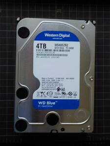 HDD Western Digital WD40EZRZ 4TB 3.5インチ WD Blue 使用147時間 【中古(07)】