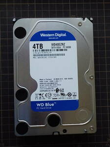 HDD Western Digital WD40EZRZ 4TB 3.5インチ WD Blue 使用240時間 【中古(08)】