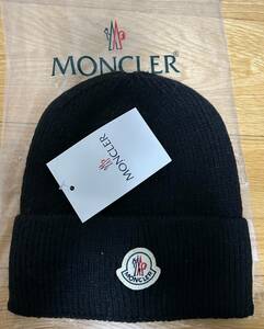 MONCLER ニット帽 ブラック　未使用　送料無料