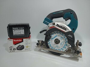 【動作未確認】 makita マキタ 125mm 充電式マルノコ（HS474D） + リチウムイオンバッテリー（BL1860B） 2点まとめ売り [1-2] No.1371