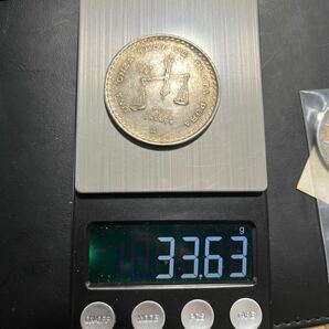 銀貨 メキシコ大型 1980年銘 1オンス シルバーOnza Bu 銘ＳＶ925 総重量33.6ｇ アンティークコイン極美品！★21の画像4