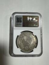 日本古銭/近代銭/古金銀　明治34年1円銀貨NGC MS62 輝いてる^_^本物保証 希少品 未使用 その他も色々出品中で見てやってください26_画像2